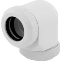 XF Hardline 90° 12mm OD Fitting Twin Pack, Verbindung weiß, kompatibel mit 12 mm OD-Hardline Tubing