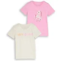 TOM TAILOR T-Shirt (Packung, 2-tlg) mit Print