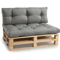 FAVRE Palettenkissen Palettenkissen PPI (Set (Sitzkissen 120x80 +Rückenlehne 120x40)