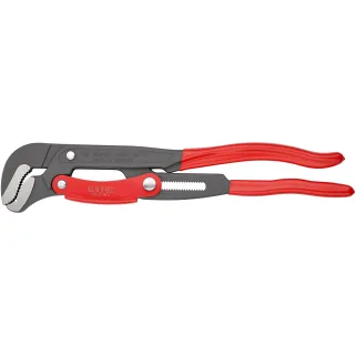 KNIPEX Rohrzange S-Maul mit Schnelleinstellung 420 mm grau pulverbeschichtet - 8361015