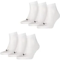 PUMA Kurzsocken Bequeme Quarter Socken aus Baumwollmischung (6-Paar) Strümpfe für Damen & Herren, Größe 43-46