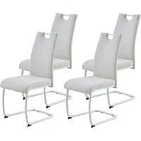HELA Freischwinger FLORENZ (Set, 4 St), Rundrohrgestell Matching Colour, gepolstert, mit Griff