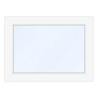 Kellerfenster 75x55 cm, PVC, Ideal 4000, Weiß, 750 x 550 mm, einteilig, festverglast, individuell konfigurieren