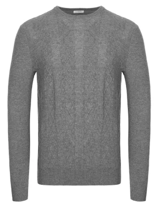 Malo Optimum Kaschmir Pullover grau