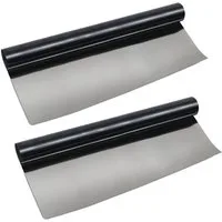 Casativo Sichtschutzfolie 50 x 200 cm – dunkle, selbstklebende Fensterfolie mit UV-Schutz, (2-St), Von aussen blickdicht, von innen leichte Sicht nach Aussen