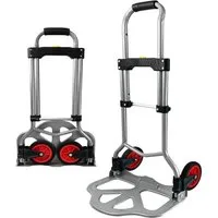 FIVMEN Sackkarre Klappbare Transportkarre Handkarre Rucksack Trolley, Gepäckwagen mit Ausziehbarem Griff belastbar bis 60 kg