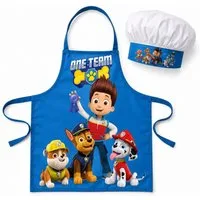 PAW PATROL Kochschürze Kinder Schürze mit Kochmütze für Spielküche, (2-tlg)