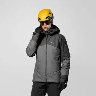 SALEWA - Ortles Tirolwool® Air Kapuzenjacke Damen - Grau (Gr.42)