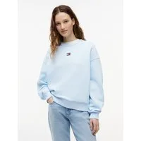 Tommy Jeans Kapuzensweatshirt TJW BXY BADGE CREW EXT Baumwolle, Kängurutasche