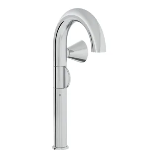 VitrA Liquid Einhebel-Waschtischmischer Einlochmontage Höhe 39 cm Rechtshänder-Version Chrom,A42791 A42791