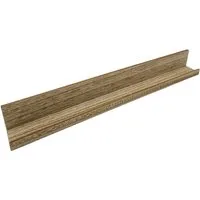 Meinposten Bilderleiste Fotoleiste Schweberegal Holzregal Wandregal Bücherregal Wandboard, (1 St), von Vorne sind die Schrauben nicht sehen