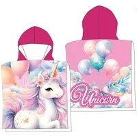 unicorn Badeponcho Kapuzenponcho – Weicher Badeponcho & Strandhandtuch für Mädchen