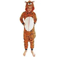 Normann Pyjama Mädchen Jumpsuit Overall Onesie Schlafanzug in niedlichen Tier Motiv