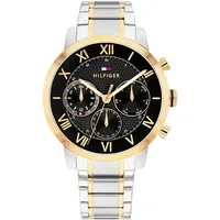 Tommy Hilfiger Multifunktionsuhr TH-OXFORD 1710729, Quarzuhr, Armbanduhr, Herrenuhr, Edelstahlarmband, analog