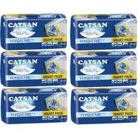 CATSAN Katzenstreu Hygiene Plus SMART PACK 12 x 4L (48L) (XXL Vorratspack), nicht-klumpend & geruchsbindend auf saugfähigem Vlies