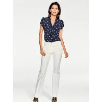 heine Klassische Bluse Tupfenbluse Kurzarm