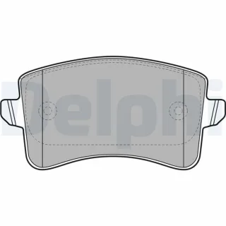 Delphi Bremsbel?ge hinten Audi A4 A5 Q5