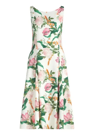 Vera Mont - Blumenkleid Rosé - Gr. - 38