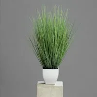 Kunstgras Topfpflanze Gras, DPI, Höhe 60 cm, Farbe: Grün