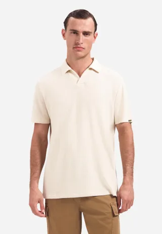 No Excess - Polo V Short Sleeve stone - Gr. - XL