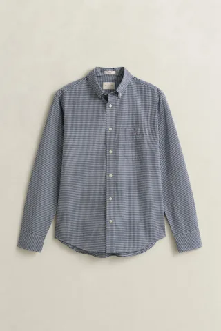 GANT - Gingham Classic Popeline Hemd persian blue - Gr. - XXXL