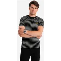 OMBRE T-Shirt Gestreiftes Herren-T-Shirt