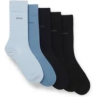 BOSS Basicsocken aus Baumwoll-Mix im Fünferpack