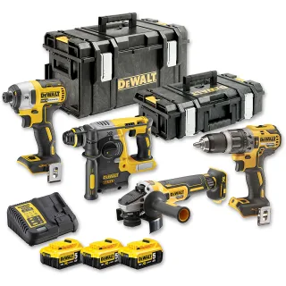 DEWALT 3er Akku Kombopack 18V + 3 Akku + Schnellladegerät II - DCK422P3-QW