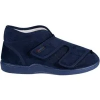 Pimed! Verbandschuh "Duo", marine, 37252, ideal auch für Diabetiker Hausschuh starker Klettverschluss für variable Weitenregulierung