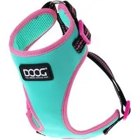 DOOG Hunde-Geschirr Neopren Geschirr Rin Tin Tin grün/pink