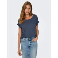 ONLY T-Shirt ONLMOSTER – Kurzarmshirt mit Aufschlag und klassischem Look Viskosemischung, regular fit