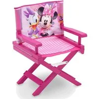 Disney Minnie Mouse Kinderstuhl Kinderstuhl Regiestuhl Holz Pink, aus Holz, Gestell aus Massivholz, mit Massivholz