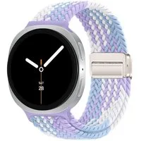 Wigento Smartwatch-Armband Für Samsung Galaxy Watch 8 / 8 Classic Magnetisches Nylon Band Bunt, Atmungsaktiv, verstellbar, magnetisch
