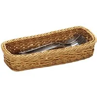 KESPER® Besteckkasten Besteckkasten aus Kunststoff in Weidenoptik (1 St)