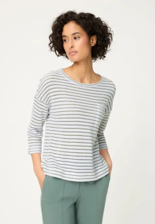 Olsen - T-Shirt Long Sleeves salvia green - Gr. - 42