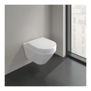 Villeroy und Boch Architectura Wand-Tiefspül-WC 4694C001 37x53cm, rund, TwistFlush, spülrandlos, weiß