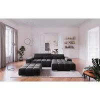 COTTA Ecksofa Orion L-Form, B: 307 cm, 2x Kopfteilverstellung & 3 Nierenkissen