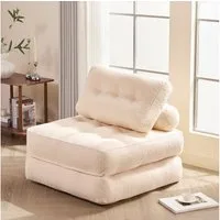 LITBIRD Schlafsofa faltbar, 4-in-1 Multifunktionssofa, Sitzsack-Sofa, Relaxsessel, 1 Teile, Spielsofa & Gästebett für kleine Räume