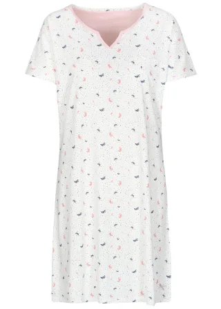 IN LINEA - Da.-Sleepshirt cloud leafy - Gr. - 44
