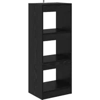 vidaXL Bücherregal Bücherregal 3 Ebenen 37 x 30 x 103 cm Holzwerkstoff Schwarz, 1-tlg.