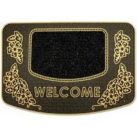 Forrlite Fußmatte Fußmatte 45 x 70 cm, dekorative Welcome Türmatte rutschhemmend, Schmutzfangmatte für Haustür,Flur,Balkon&Terrasse für Innen und Außen