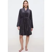 Triumph Morgenmantel Robes Fleece Robe 01, Midilänge, Gürtel, warmer Morgenmantel