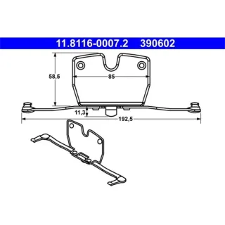 ATE Feder f?r Bremssattel BMW 5er 6er 7er