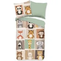 PURE luxury collection Kinderbettwäsche Ranger, Microfaser, 2 teilig, Mikrofaser, 135x200, 2 Teilig, Wendeoptik, Kind, Tiere, Tier