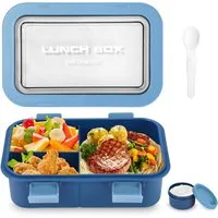Agger Lunchbox für Kinder und Erwachsene, Brotdose mit Fächern