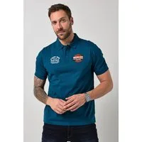 JP1880 Poloshirt Poloshirt Halbarm Badges