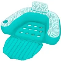 Bestway Badeinsel Comfort Plush™ Deluxe, (Packung, 1-St., 132 x 113 x 42 cm), Hochwertige, wasserfeste Samtoberfläche