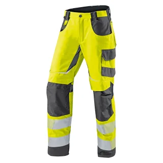 KÜBLER REFLECTIQ Sommerhose PSA 2 warngelb/anthrazit 54 - 2407 8343-3497-54