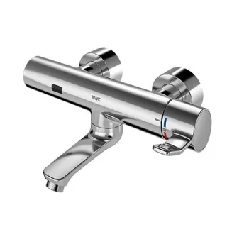 KWC Aquarotter Wandbatterie, F4, elek., Thermostat, Schwenkauslauf, 210 mm, Batterie, 2030072424 2030072424