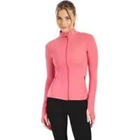 Smilodox Trainingsjacke Kenna, Sportjacke mit tailliertem Schnitt, Windbreaker Laufjacke Sport Oberteil Daumenlöcher Activewear Atmungsaktiv Freizeit Fitness
